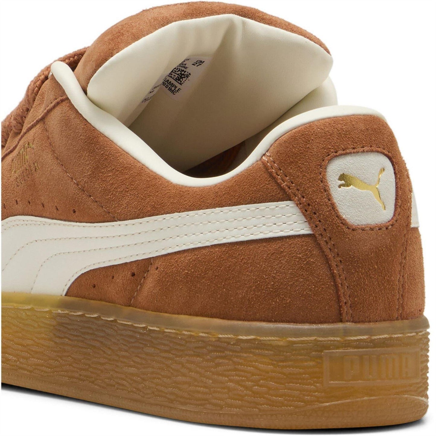 Brandy-White - Pack Shot - Puma Mens XL Suede Trainers