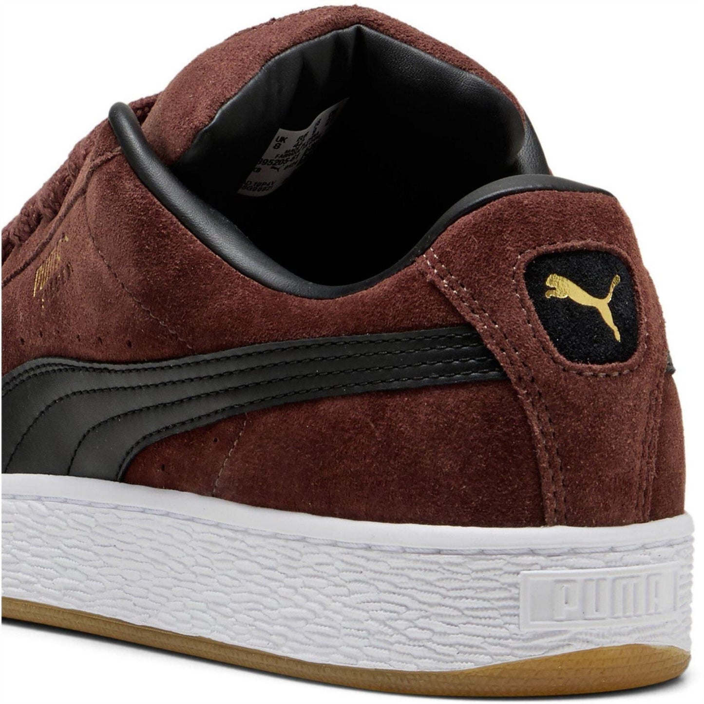 Chocolate-White - Pack Shot - Puma Mens XL Suede Trainers
