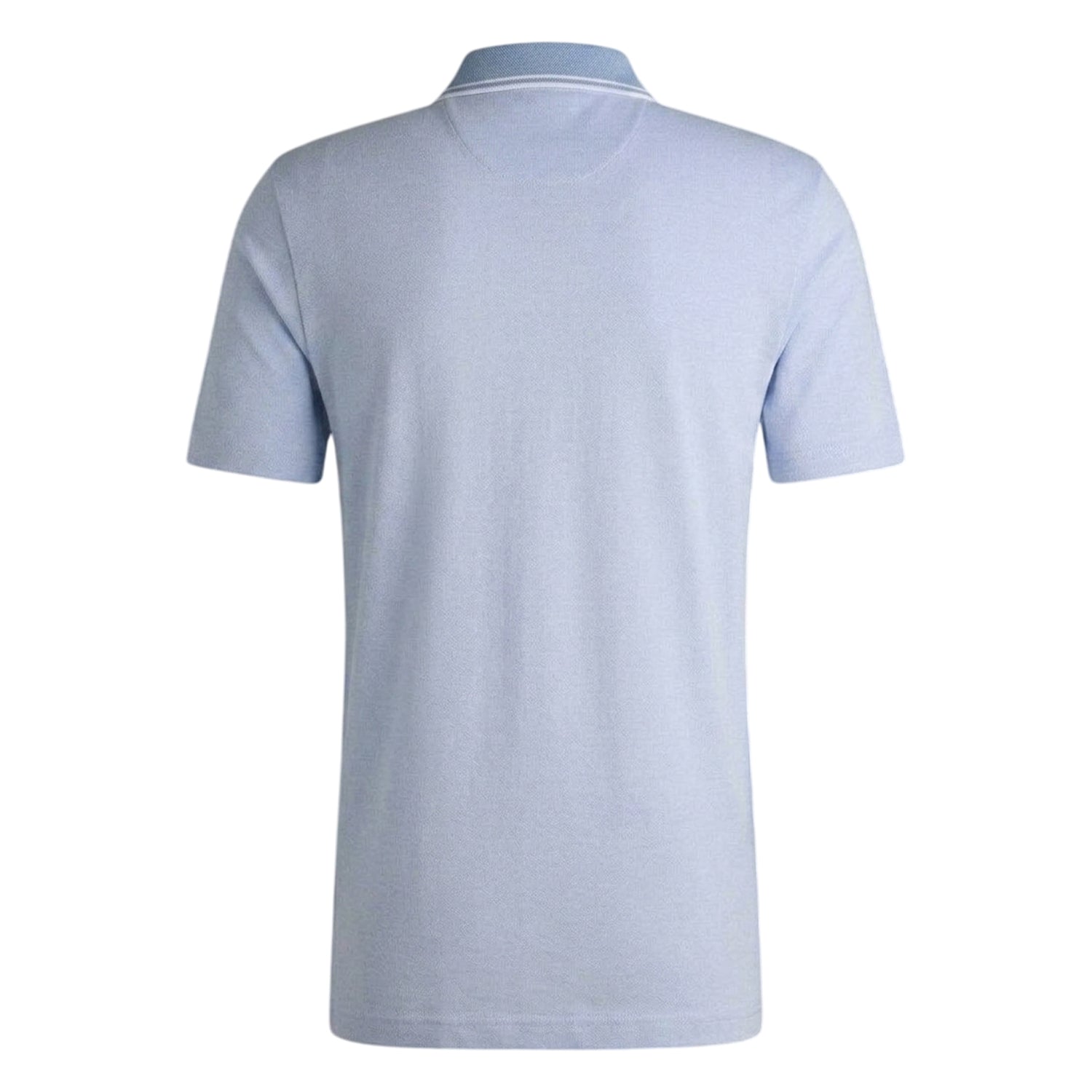 Blue - Back - Boss Mens Peoxfordnew Short-Sleeved Polo Shirt