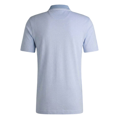 Blue - Back - Boss Mens Peoxfordnew Short-Sleeved Polo Shirt