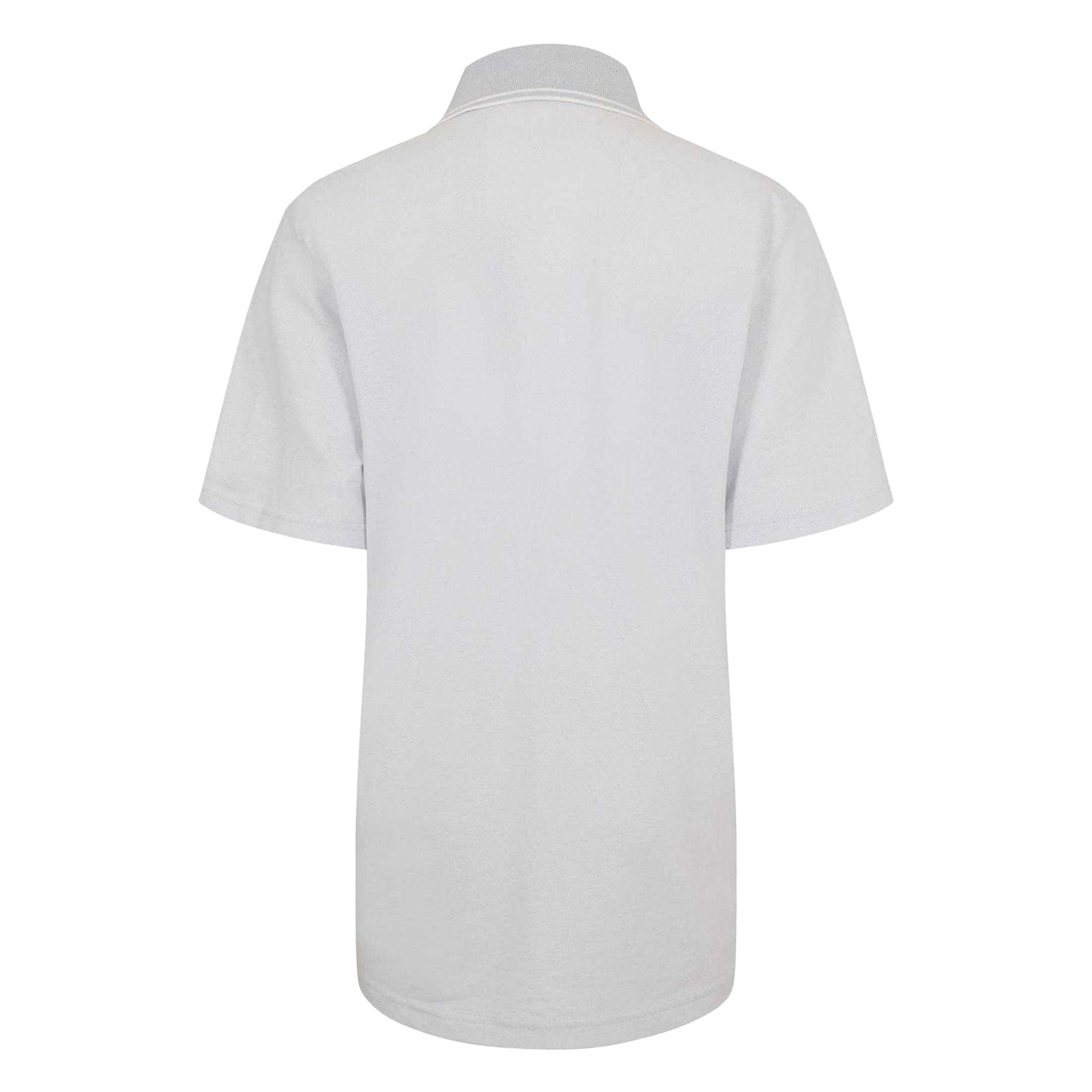 Pastel Grey - Back - Boss Mens Peoxfordnew Short-Sleeved Polo Shirt