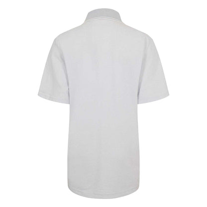 Pastel Grey - Back - Boss Mens Peoxfordnew Short-Sleeved Polo Shirt