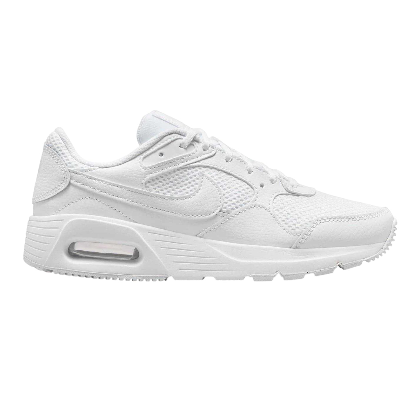 White - Front - Nike Womens-Ladies Air Max SC Leather Trainers