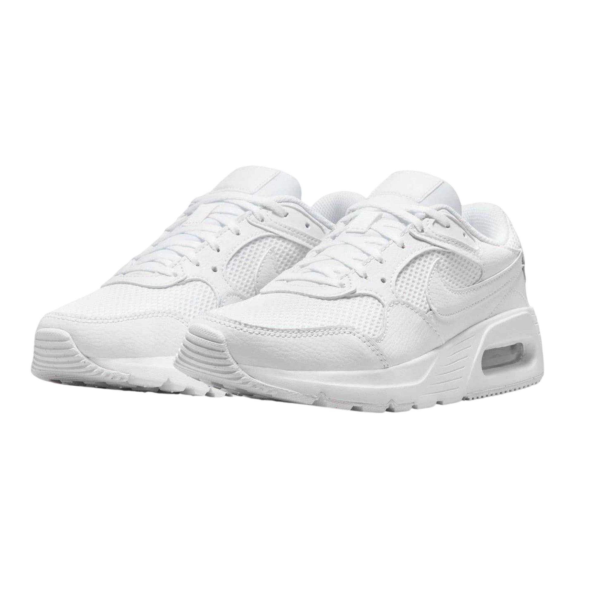 White - Pack Shot - Nike Womens-Ladies Air Max SC Leather Trainers