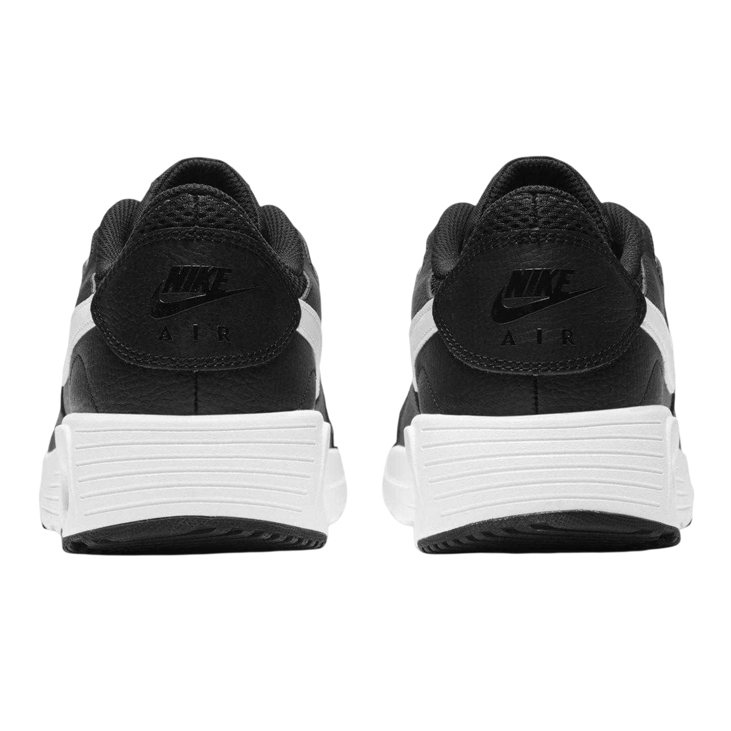 Black-White - Back - Nike Mens Air Max SC Leather Trainers