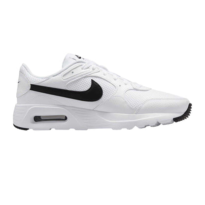 White-Black - Front - Nike Mens Air Max SC Leather Trainers
