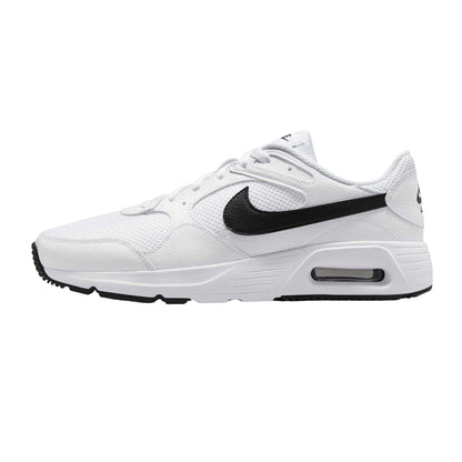 White-Black - Back - Nike Mens Air Max SC Leather Trainers