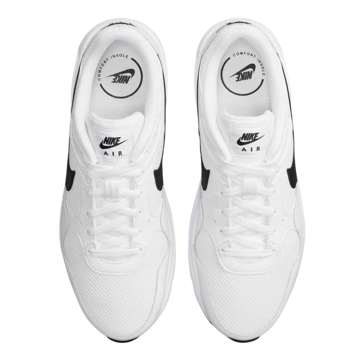White-Black - Side - Nike Mens Air Max SC Leather Trainers