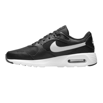 Black-White - Side - Nike Mens Air Max SC Leather Trainers
