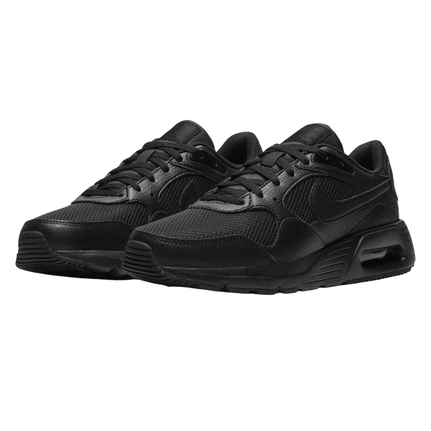 Triple Black - Pack Shot - Nike Mens Air Max SC Leather Trainers