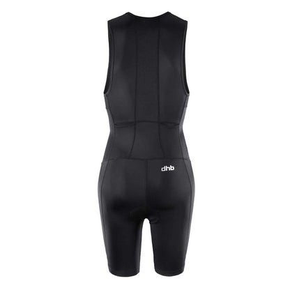 Black - Back - dhb Mens Hydron Sleeveless Trisuit