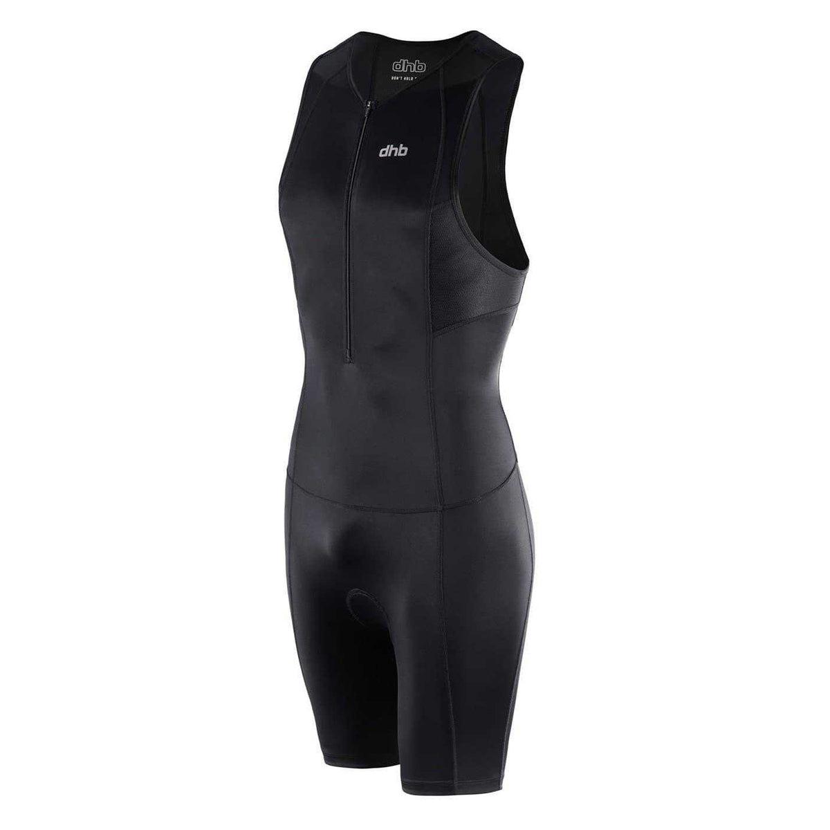 Black - Side - dhb Mens Hydron Sleeveless Trisuit