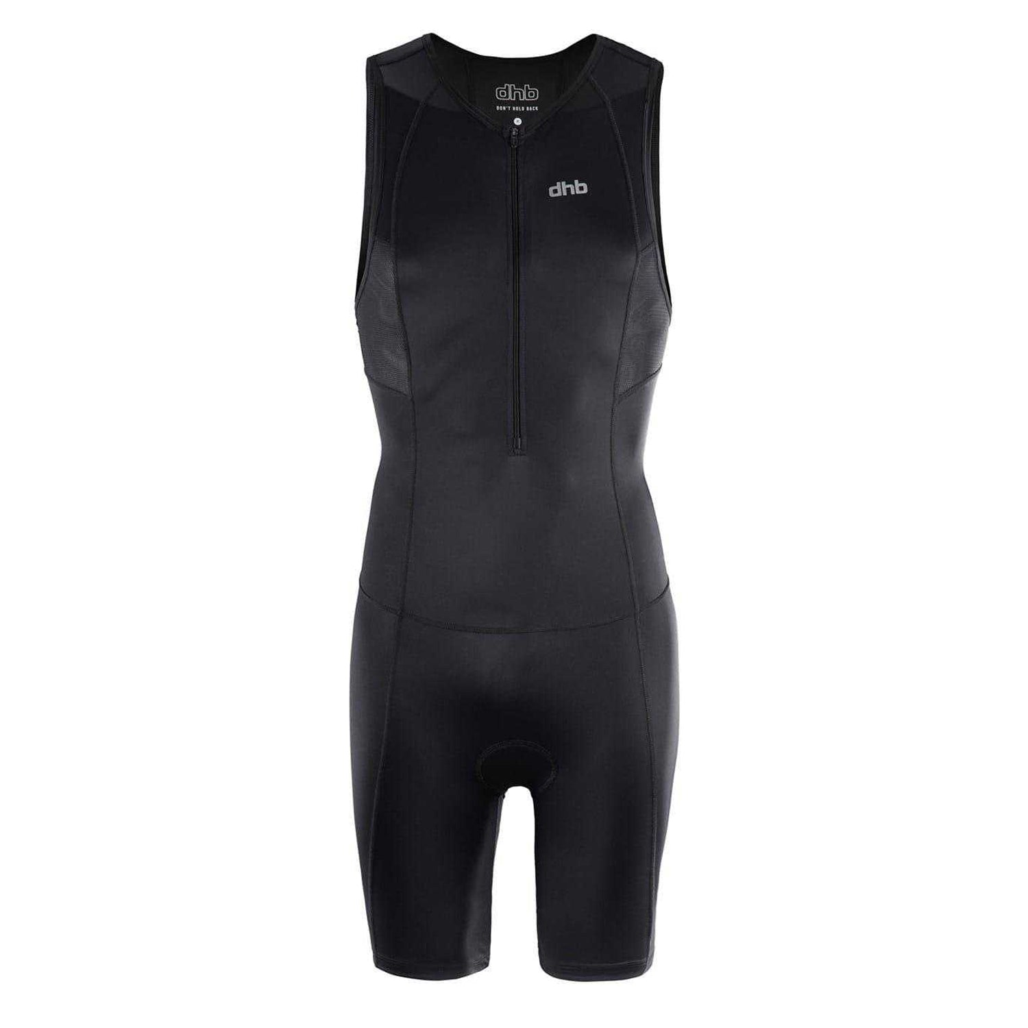 Black - Front - dhb Mens Hydron Sleeveless Trisuit