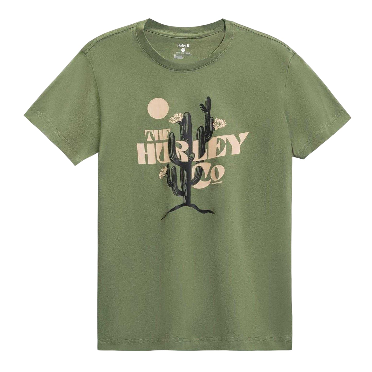 Aurora Green - Front - Hurley Mens Desert T-Shirt