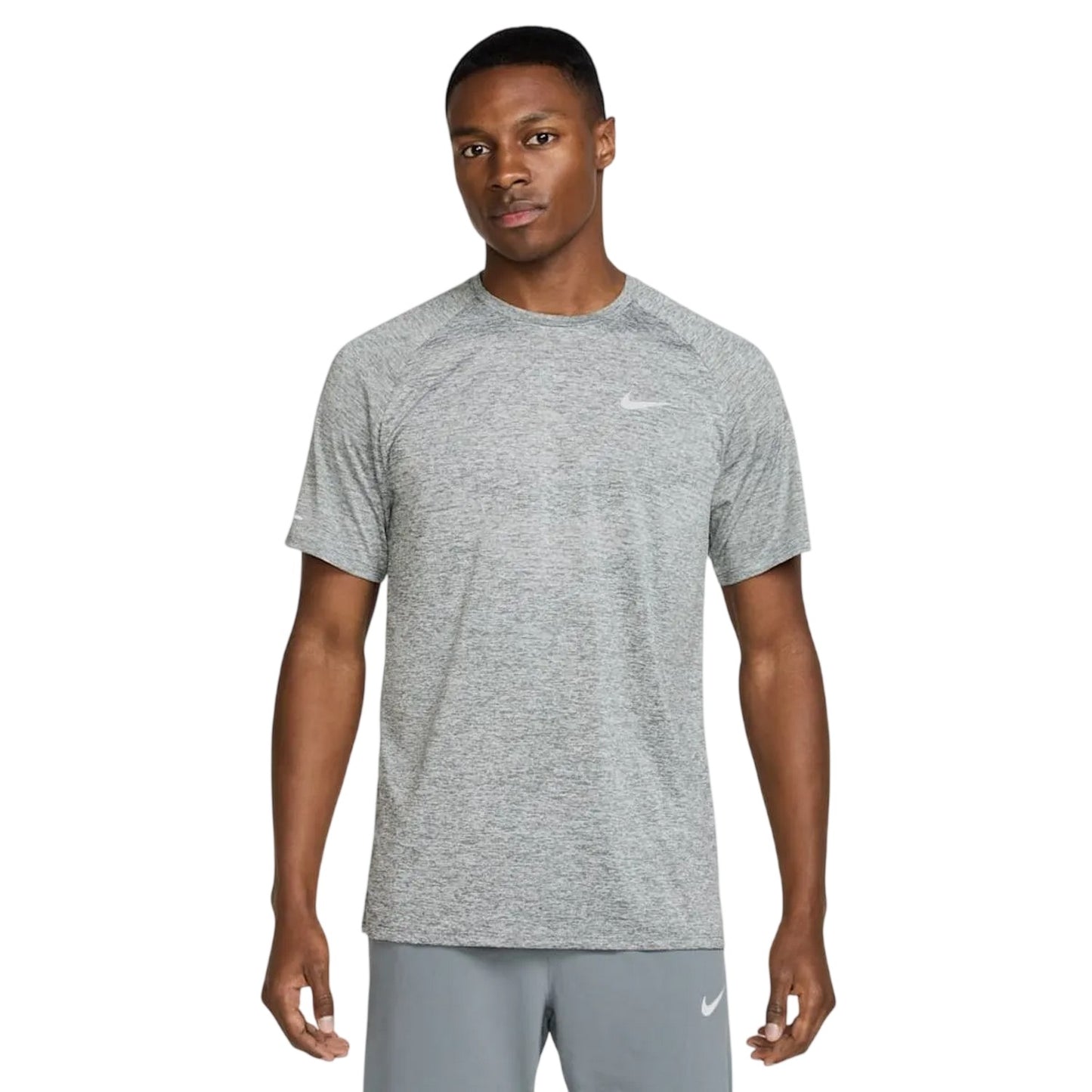 Smoke Grey - Front - Nike Mens Stride Running Top