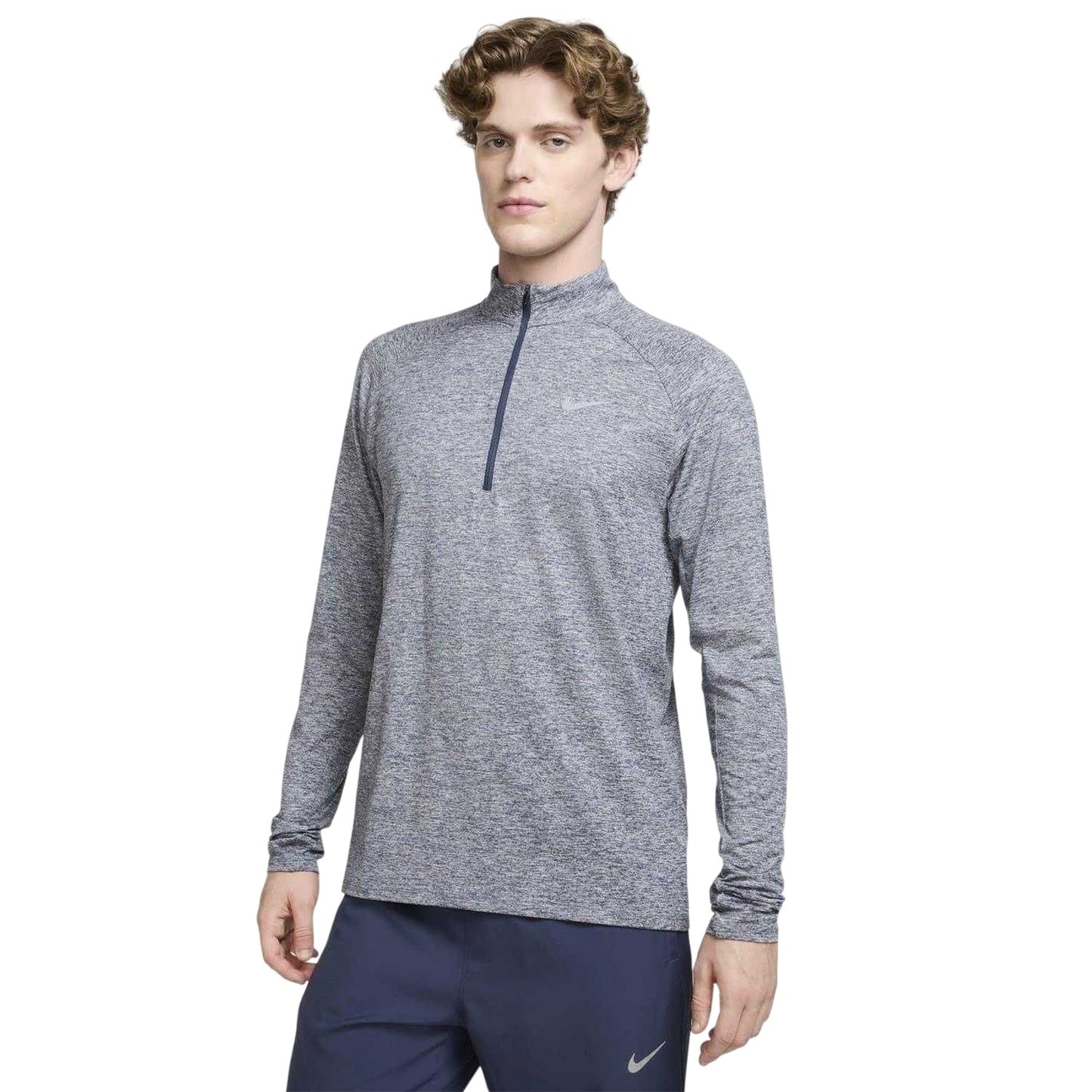 Thunder Blue - Front - Nike Mens Stride Running Top
