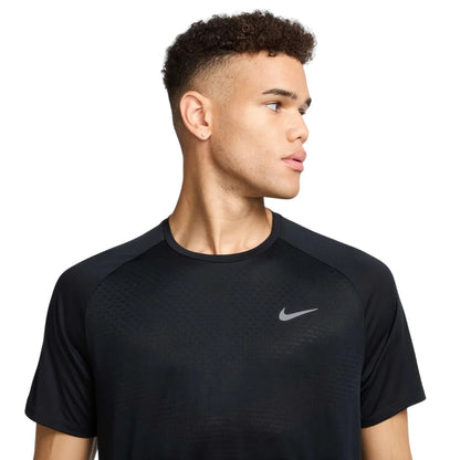 Black - Side - Nike Mens Stride Running Top
