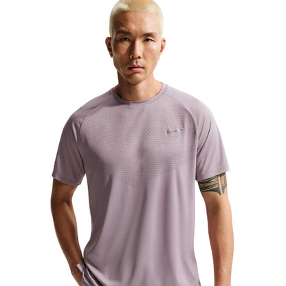 Violet Purple - Side - Nike Mens Stride Running Top