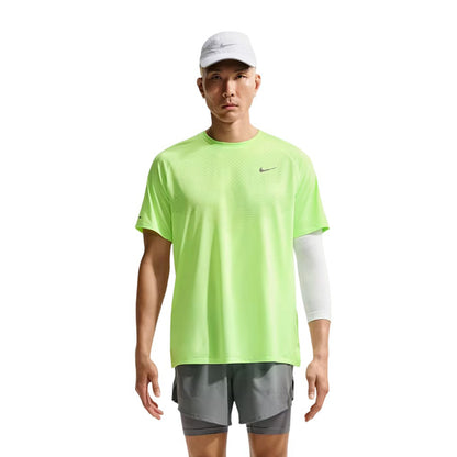 Lime - Front - Nike Mens Stride Running Top