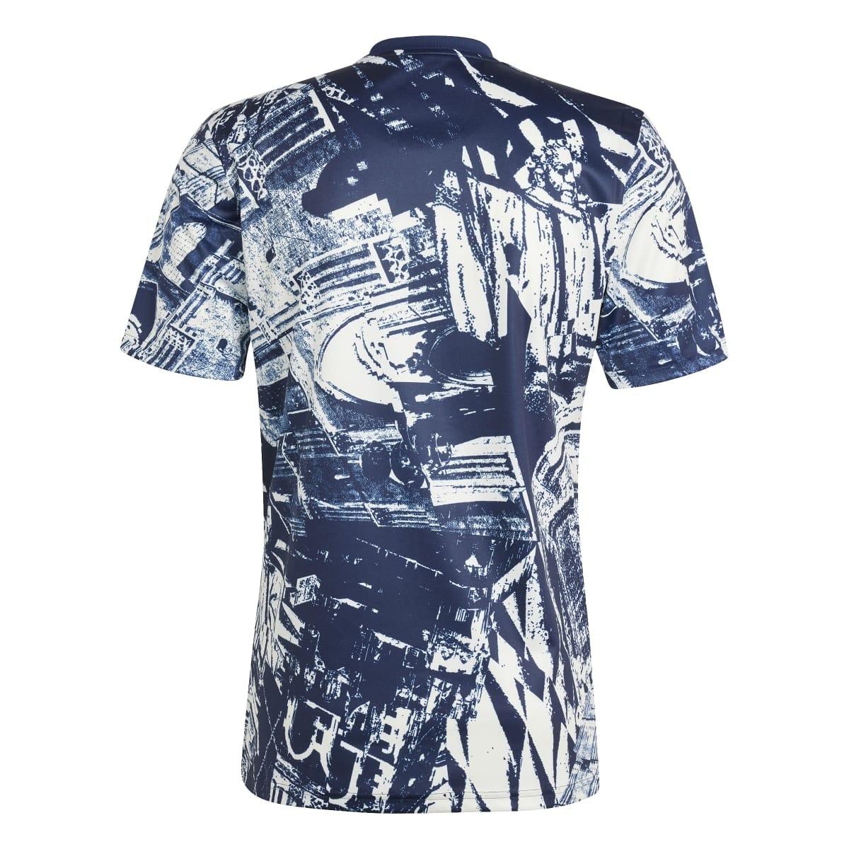 Off White - Back - Adidas Mens Pre-Match FC Bayern Munich Jersey