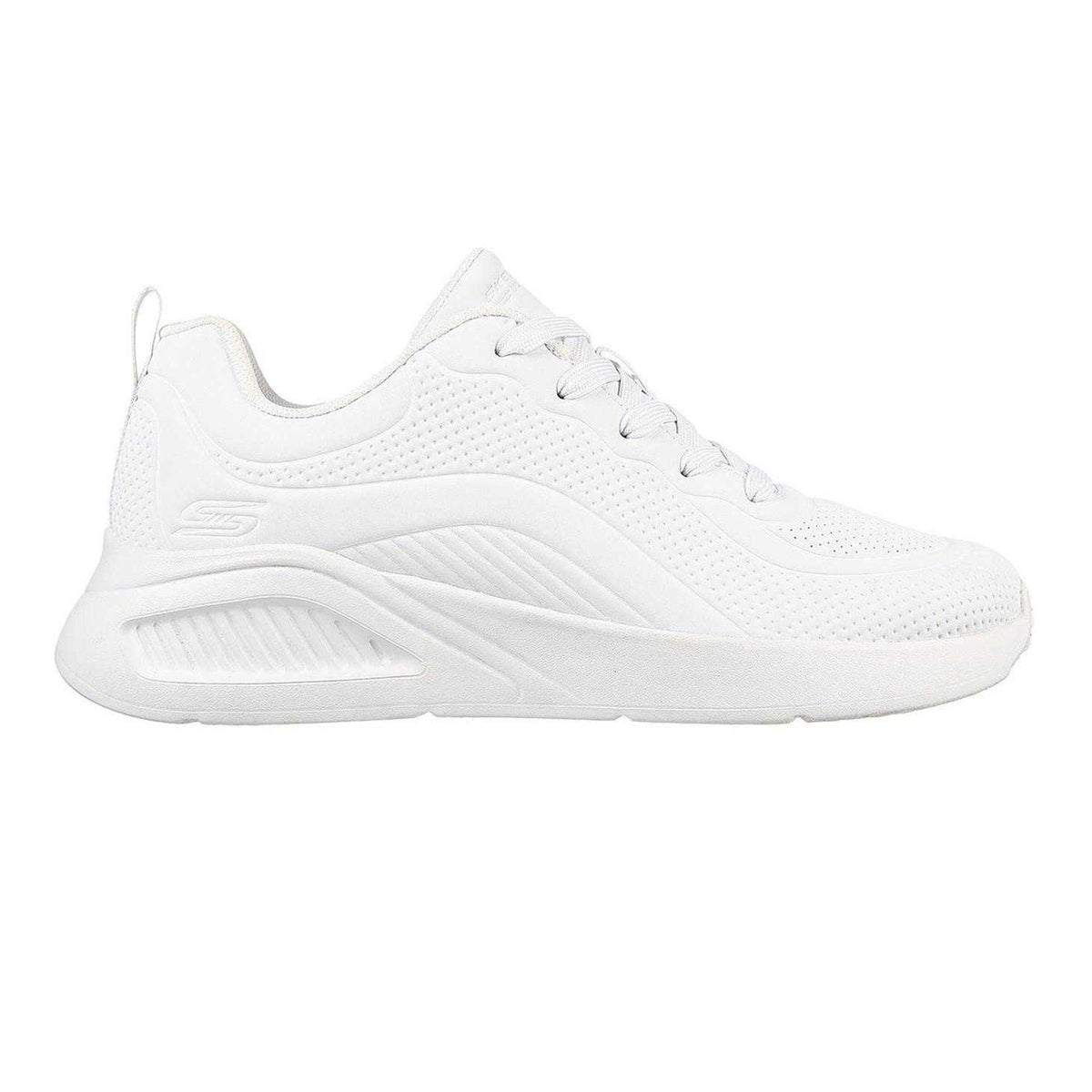 White - Front - Skechers Womens-Ladies Bob Buno Logo Trainers