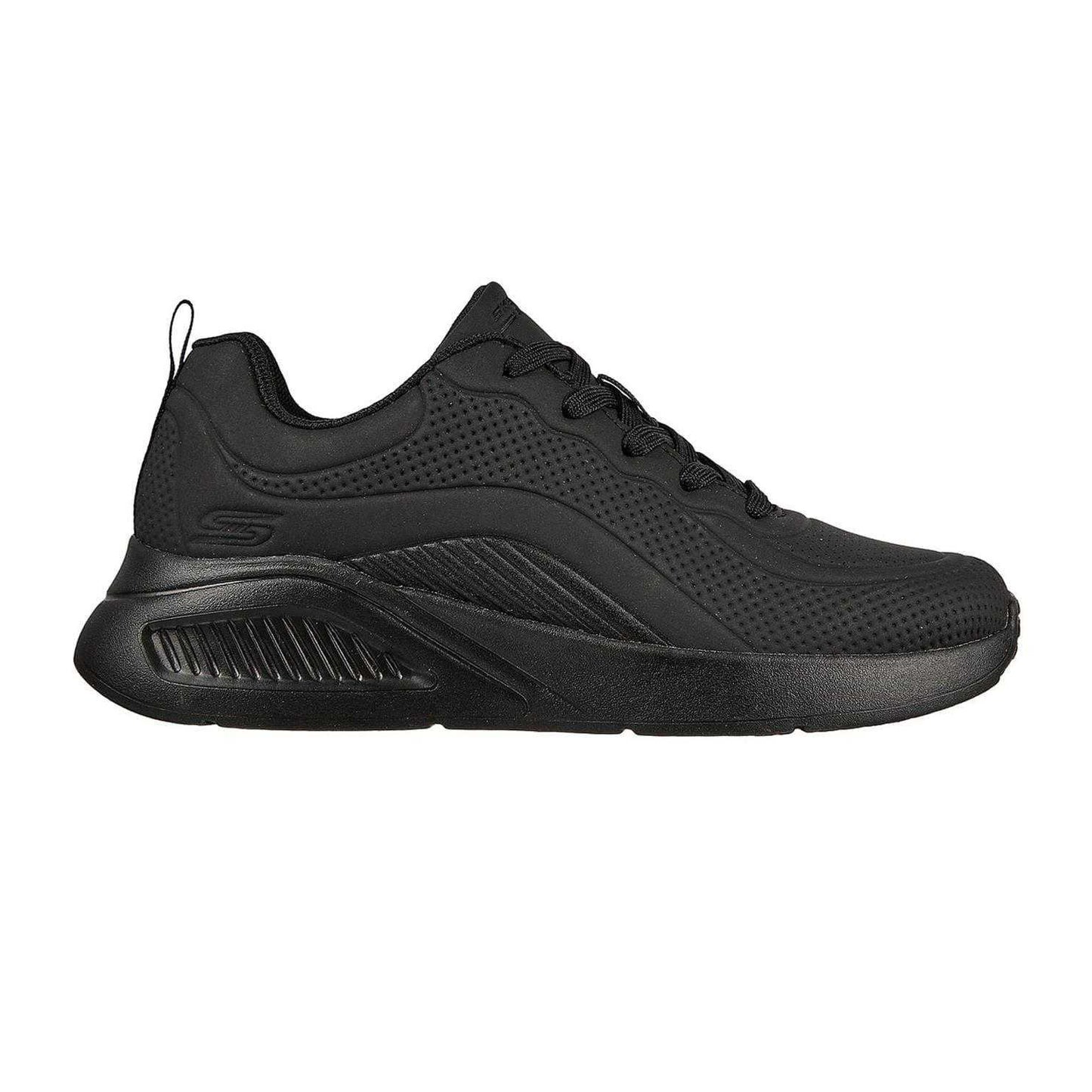 Black - Front - Skechers Womens-Ladies Bob Buno Logo Trainers