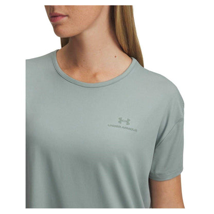 Green - Side - Under Armour Womens-Ladies Vanish Energy Top