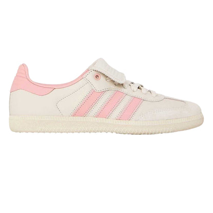 White-Pink - Lifestyle - Adidas Mens Samba 3 Stripes Leather Shoes