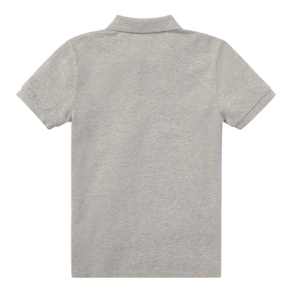 Grey Heather - Back - Ralph Lauren Boys Custom Short-Sleeved Polo Shirt