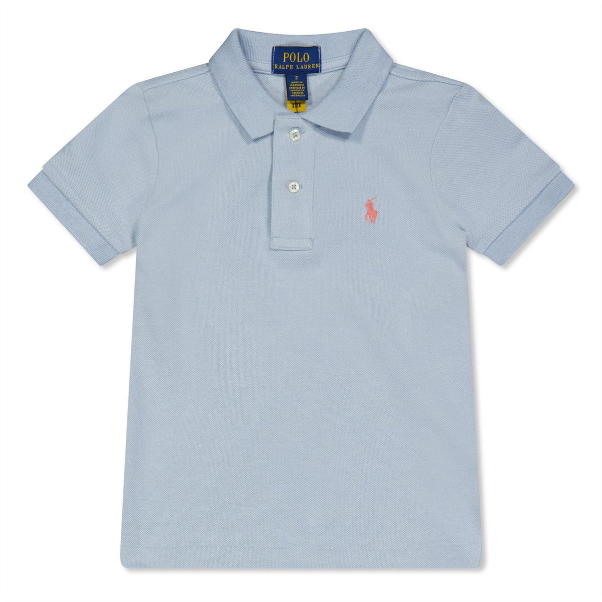 Estate Blue - Front - Ralph Lauren Boys Custom Short-Sleeved Polo Shirt