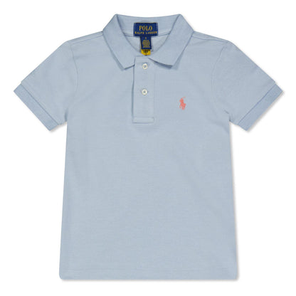 Estate Blue - Front - Ralph Lauren Boys Custom Short-Sleeved Polo Shirt
