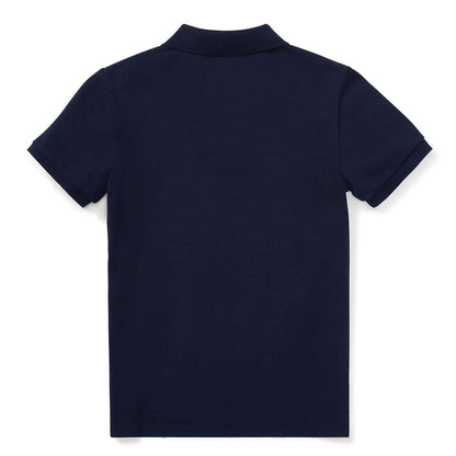 French Navy - Back - Ralph Lauren Boys Custom Short-Sleeved Polo Shirt