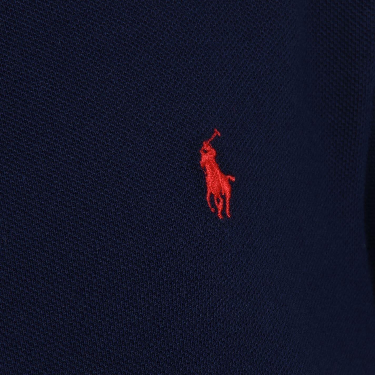 French Navy - Side - Ralph Lauren Boys Custom Short-Sleeved Polo Shirt