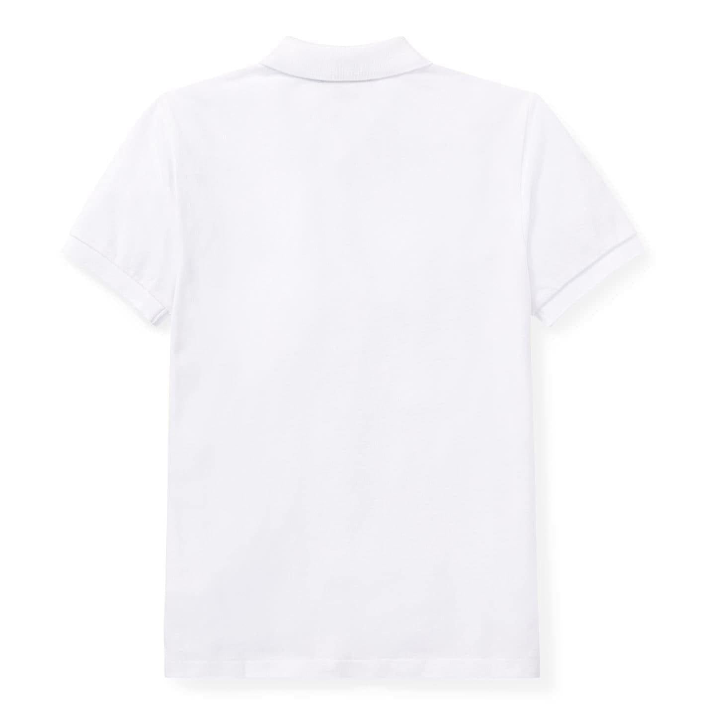 White - Back - Ralph Lauren Boys Custom Short-Sleeved Polo Shirt
