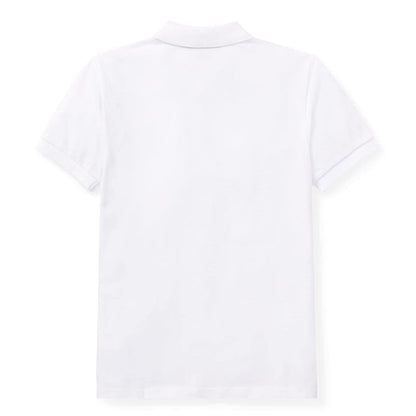 White - Back - Ralph Lauren Boys Custom Short-Sleeved Polo Shirt