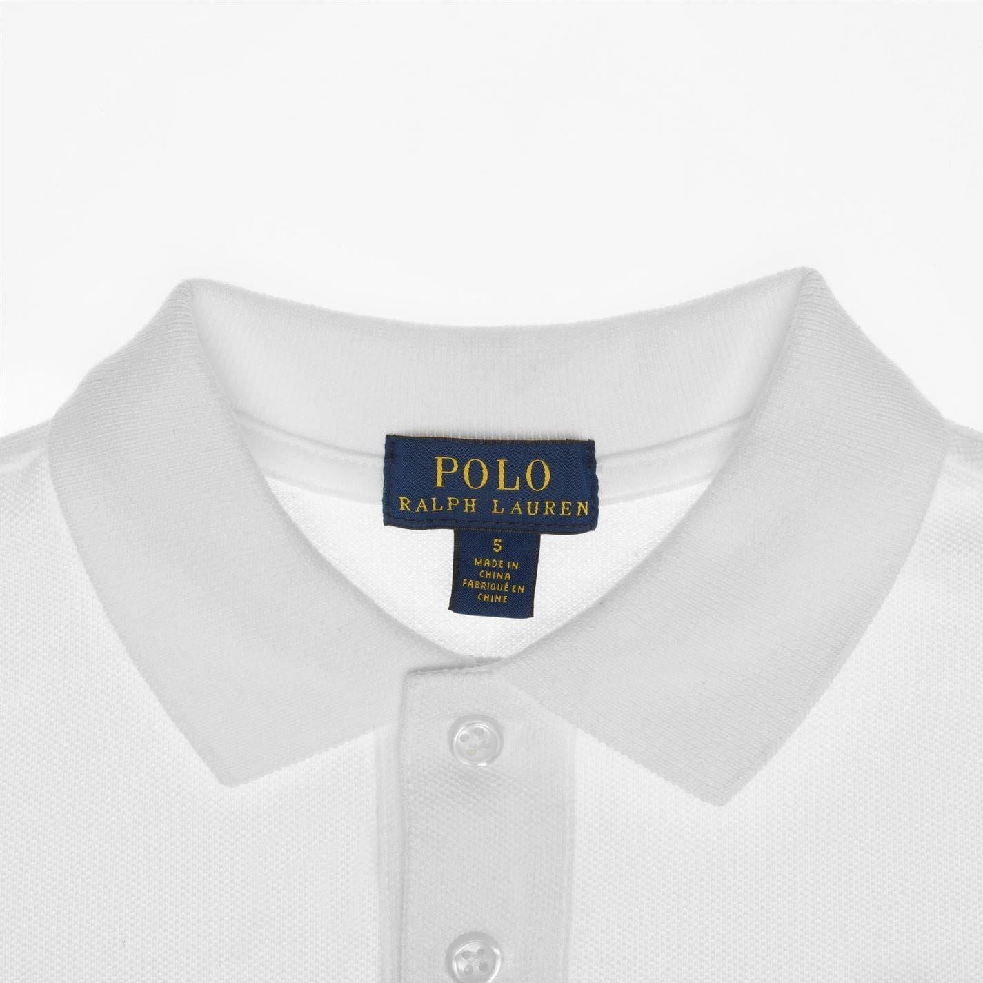 White - Side - Ralph Lauren Boys Custom Short-Sleeved Polo Shirt