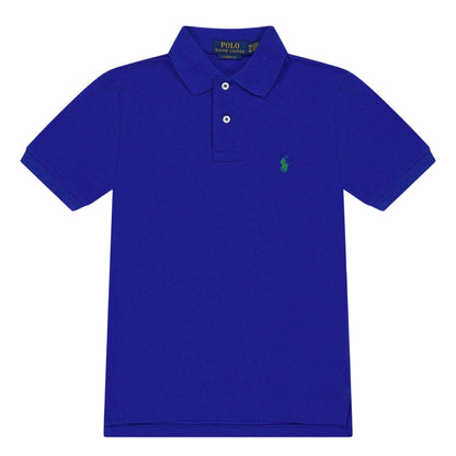 Sapphire - Front - Ralph Lauren Boys Custom Short-Sleeved Polo Shirt