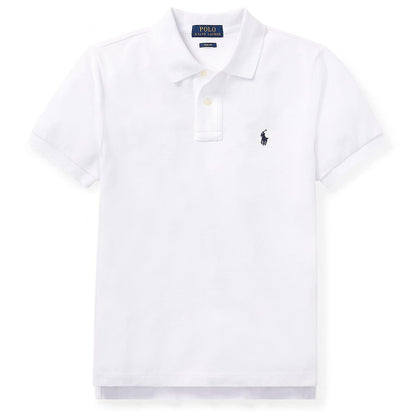 White - Front - Ralph Lauren Boys Custom Short-Sleeved Polo Shirt
