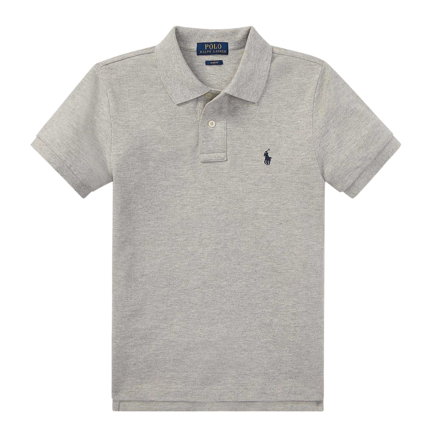 Grey Heather - Front - Ralph Lauren Boys Custom Short-Sleeved Polo Shirt