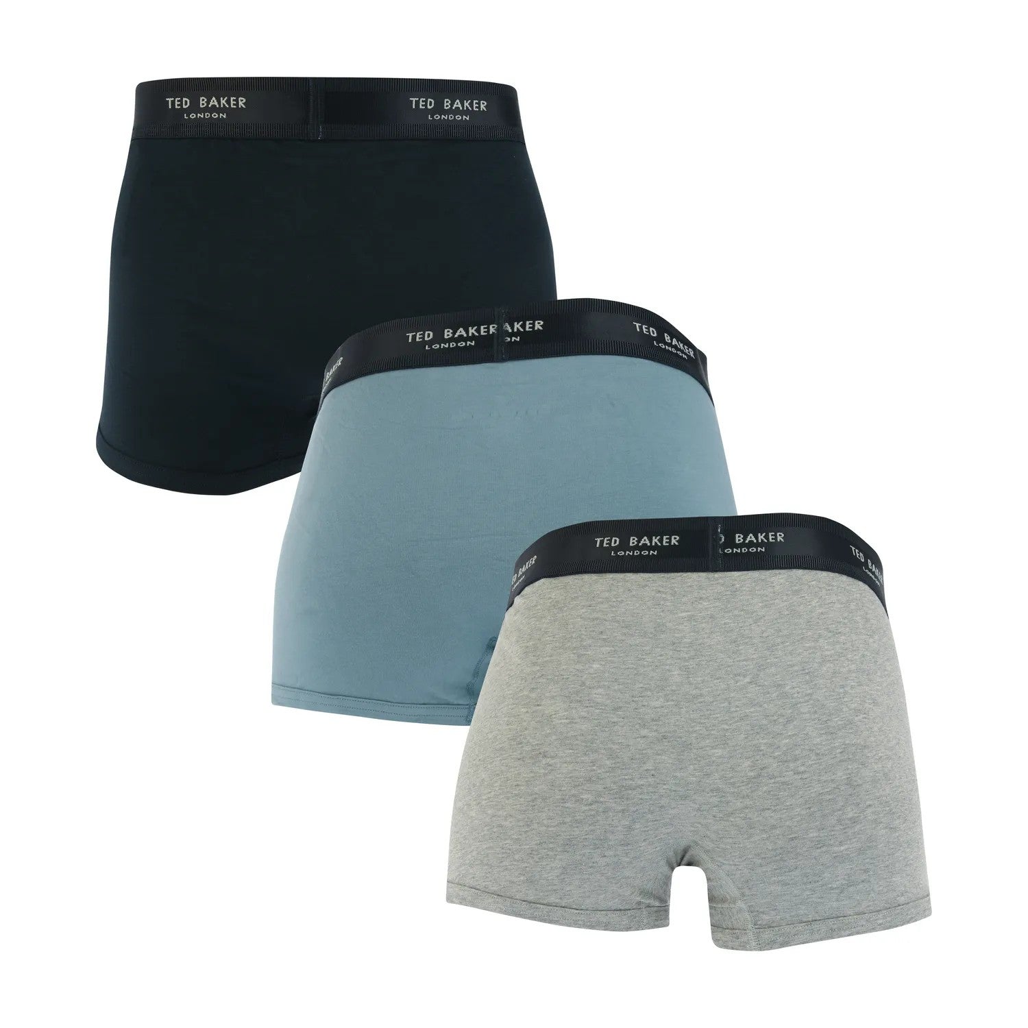 Multicoloured - Back - Ted Baker Mens Cotton Boxer Shorts (Pack of 3)