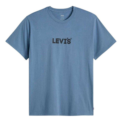Blue - Front - Levis Mens Logo Cotton T-Shirt