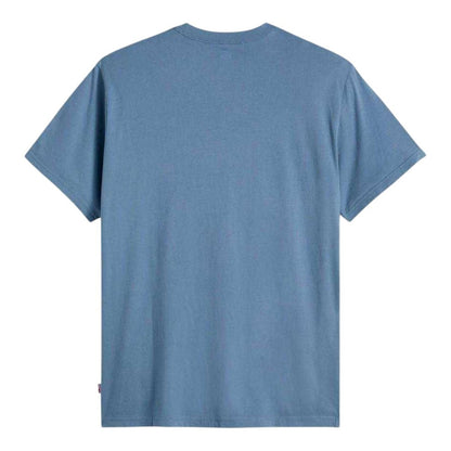 Blue - Back - Levis Mens Logo Cotton T-Shirt