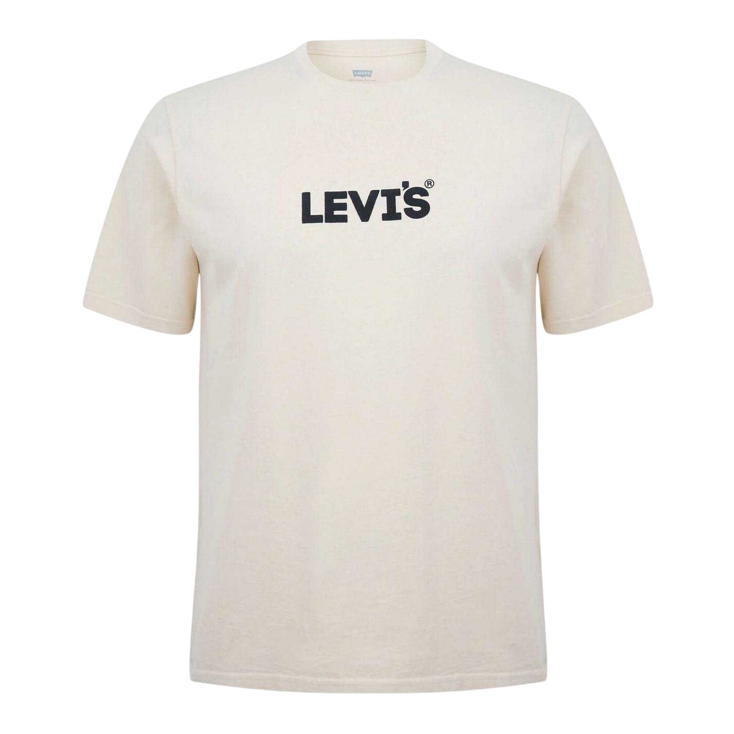 Sand - Front - Levis Mens Logo Cotton T-Shirt