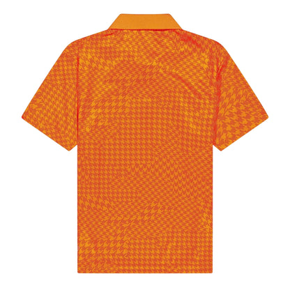 Orange - Back - Puma Boys New Wave Camo Polo Shirt