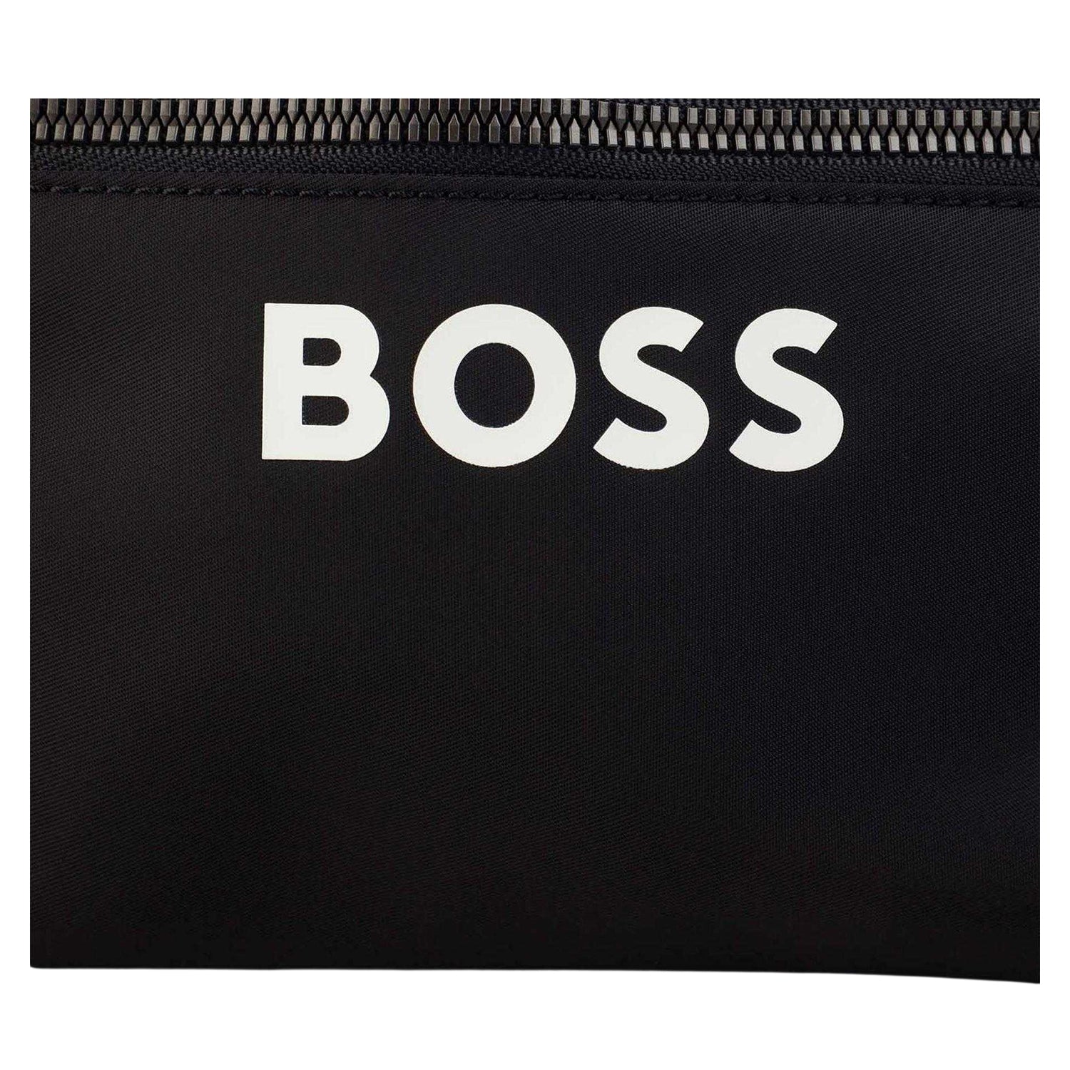 Black - Pack Shot - Boss Logo Travel Wash Bag Set