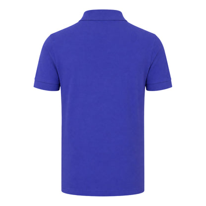 Dark Purple - Back - Boss Mens Firenze Cotton Polo Shirt