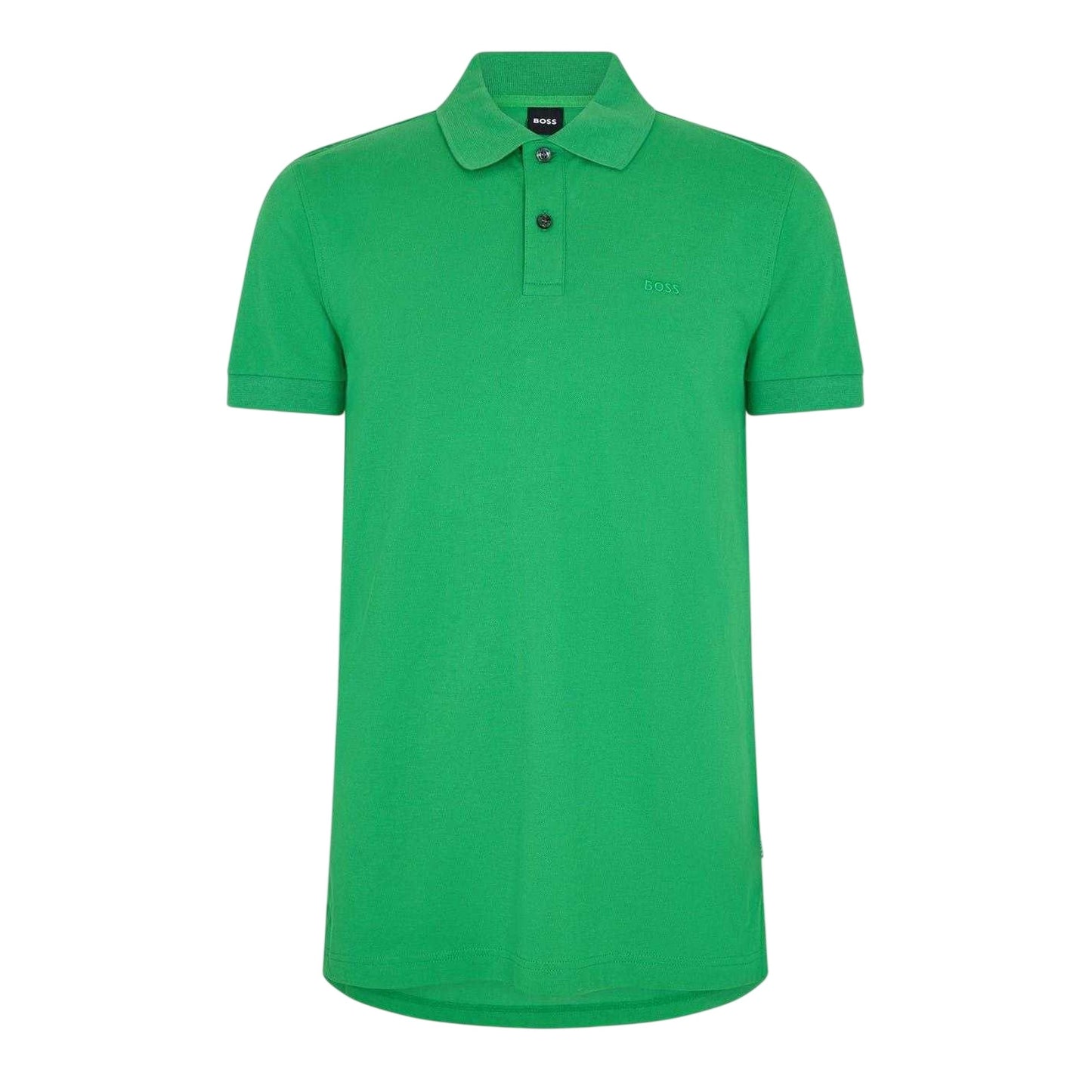 Green - Front - Boss Mens Firenze Cotton Polo Shirt