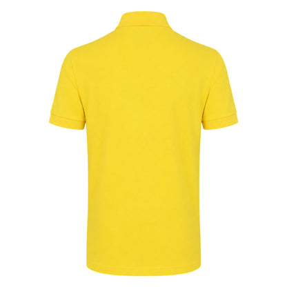 Bright Yellow - Back - Boss Mens Firenze Cotton Polo Shirt