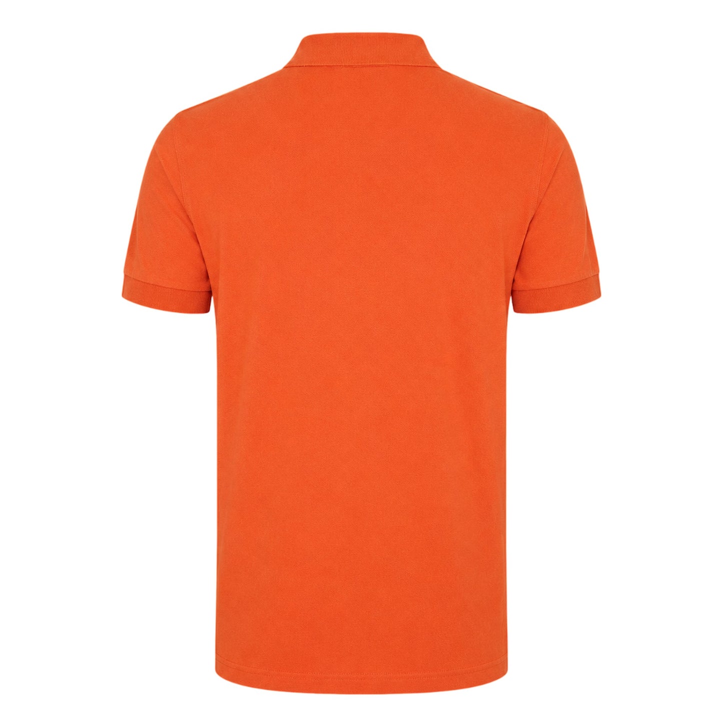 Dark Orange - Back - Boss Mens Firenze Cotton Polo Shirt