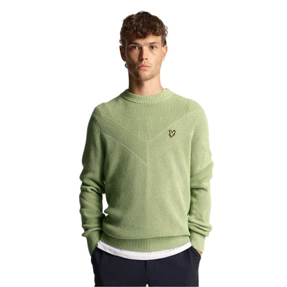 Green - Lifestyle - Lyle & Scott Mens Chevron Crew Neck Sweatshirt